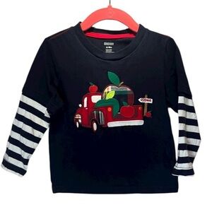 Gymboree Boy’s Girl’s Apple Truck Layered T Shirt Size 12-18 Months